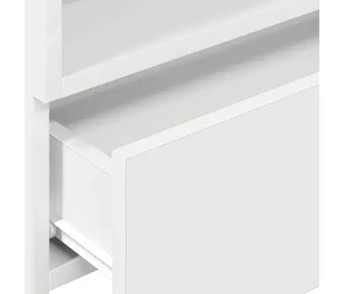 Sienas Naktsskapīši, 2 Gab., Balti, 45X26X28,5 Cm Vidaxl