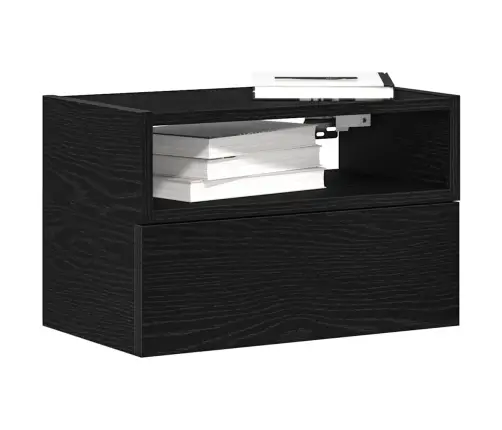 Sienas Naktsskapītis, Melns , 45X26X28,5 Cm Vidaxl Sienas Naktsskapītis, Melns , 45X26X28,5 Cm Vidaxl