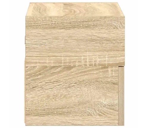 Sienas Naktsskapītis, Ozolkoka Krāsa, 45X26X28,5 Cm Vidaxl