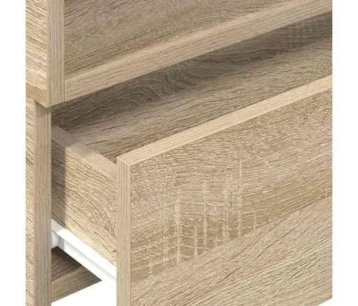 Sienas Naktsskapītis, Ozolkoka Krāsa, 45X26X28,5 Cm Vidaxl