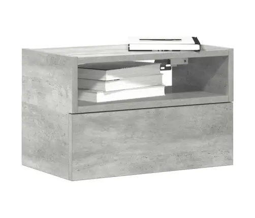 Sieninė Naktinė Spintelė, Pilka, 45X26X28,5Cm