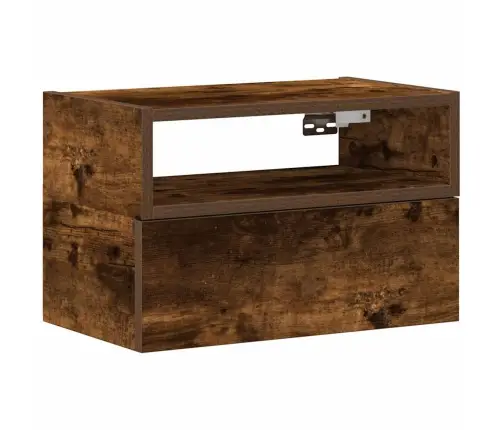 Sieninė Naktinė Spintelė, Dūminio Ąžuolo, 45X26X28,5Cm