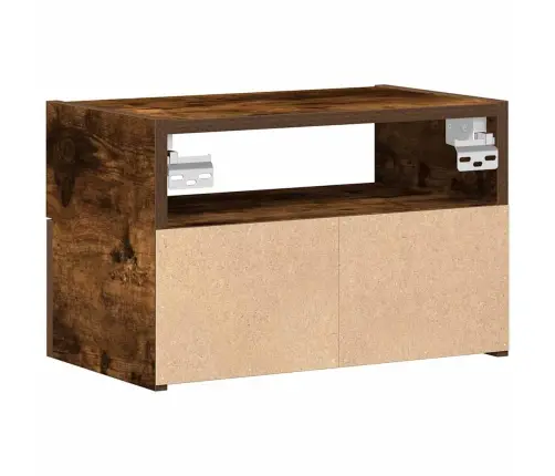 Sieninė Naktinė Spintelė, Dūminio Ąžuolo, 45X26X28,5Cm