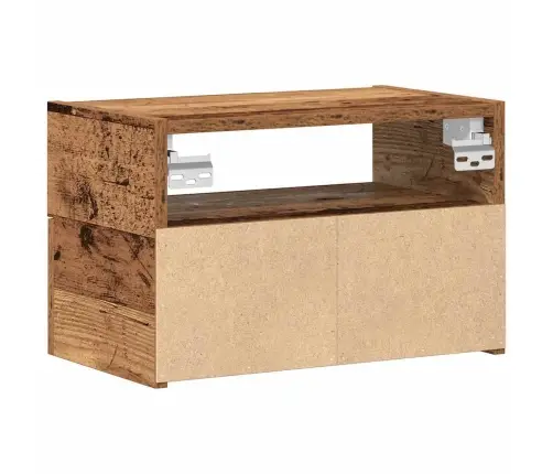 Sienas Naktsskapītis, Veca Koka, 45X26X28,5 Cm Vidaxl