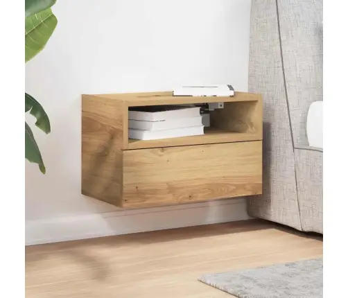 Sienas Naktsskapītis, Koka Krāsa, 45X26X28,5 Cm Vidaxl