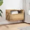 Sienas Naktsskapītis, Koka Krāsa, 45X26X28,5 Cm Vidaxl