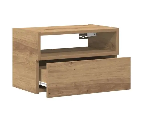 Sienas Naktsskapīši, 2 Gab., Koka Krāsa, 45X26X28,5 Cm Vidaxl