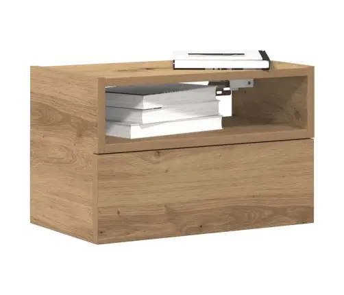 Sienas Naktsskapīši, 2 Gab., Koka Krāsa, 45X26X28,5 Cm Vidaxl