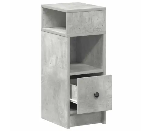 Naktsskapītis Ar Atvilktni, Betona Pelēks, 25X31X66 Cm Vidaxl