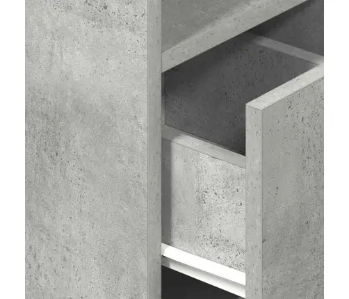 Naktsskapītis Ar Atvilktni, Betona Pelēks, 25X31X66 Cm Vidaxl