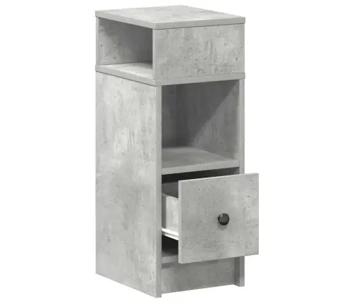 Naktsskapīši Ar Atvilktni, 2 Gab., Betona Pelēks, 25X31X66 Cm Vidaxl