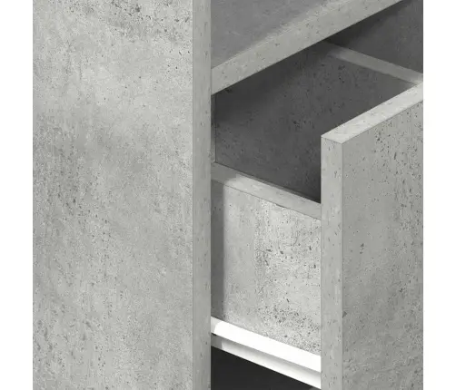 Naktsskapīši Ar Atvilktni, 2 Gab., Betona Pelēks, 25X31X66 Cm Vidaxl