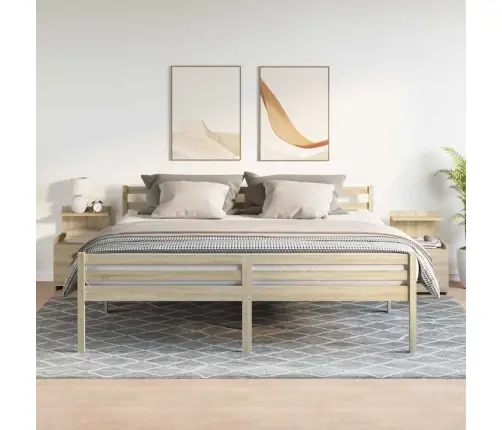 Öökapid 2 Tk 2 Sahtliga, Sonoma Tamm, 40 X 36,5 X 62 Cm