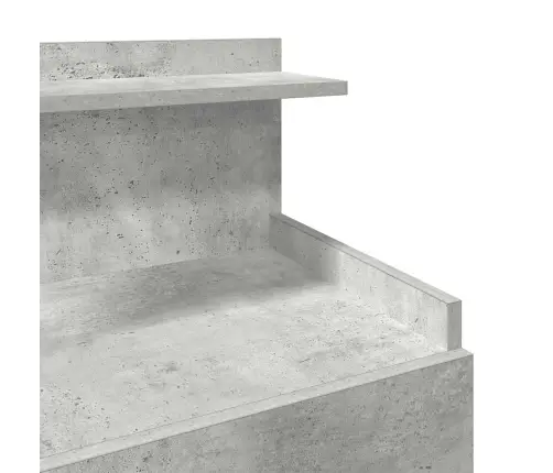 Naktsskapītis Ar 2 Atvilktnēm, Betona Pelēks, 40X36,5X62 Cm Vidaxl