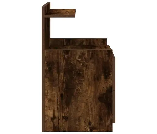 Naktsskapītis Ar 2 Atvilktnēm, Kūpināts Ozols, 40X36,5X62 Cm Vidaxl