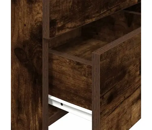 Naktsskapītis Ar 2 Atvilktnēm, Kūpināts Ozols, 40X36,5X62 Cm Vidaxl