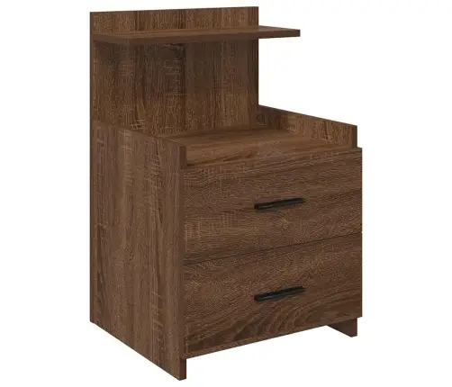 Öökapp Kahe Sahtliga, Pruun Tamm, 40 X 36,5 X 62 Cm