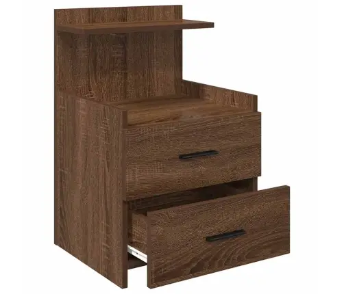 Öökapp Kahe Sahtliga, Pruun Tamm, 40 X 36,5 X 62 Cm