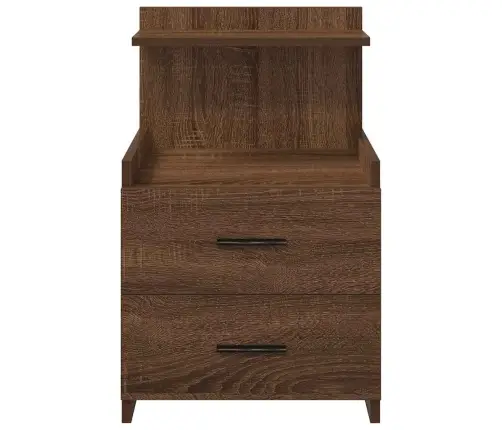 Öökapid 2 Tk 2 Sahtliga, Pruun Tamm, 40 X 36,5 X 62 Cm