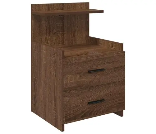 Öökapid 2 Tk 2 Sahtliga, Pruun Tamm, 40 X 36,5 X 62 Cm