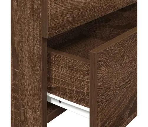 Öökapid 2 Tk 2 Sahtliga, Pruun Tamm, 40 X 36,5 X 62 Cm