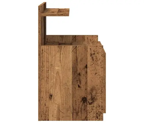 Naktsskapītis Ar 2 Atvilktnēm, Vecs Koks, 40X36,5X62 Cm Vidaxl