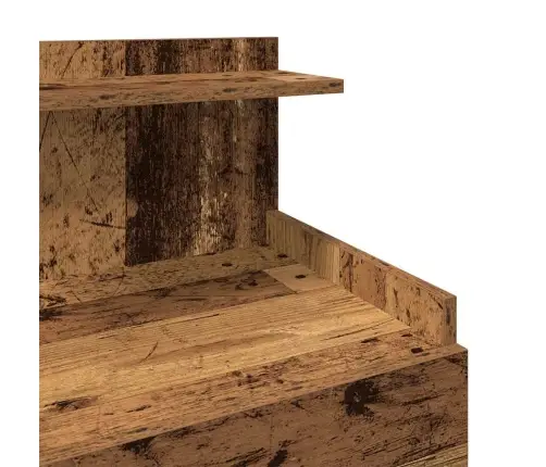 Naktsskapītis Ar 2 Atvilktnēm, Vecs Koks, 40X36,5X62 Cm Vidaxl