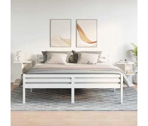 Naktsgaldiņi 2 Gab Balti 46,5X29X61 Cm Inženierijas Koks Vidaxl