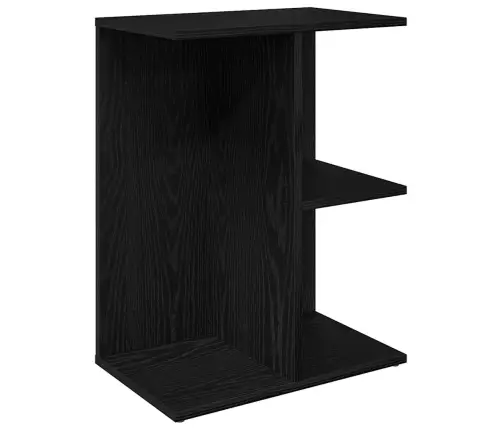 Naktsgaldiņš Melns Ozols 46,5X29X61 Cm Inženierijas Koks Vidaxl