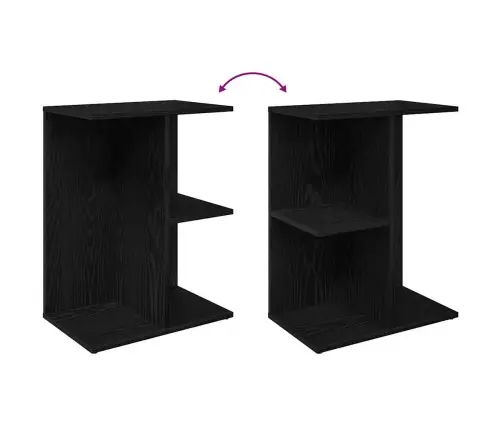 Naktsgaldiņi, 2 Gab., Melni, 46,5X29X61 Cm, Inženierijas Koks Vidaxl