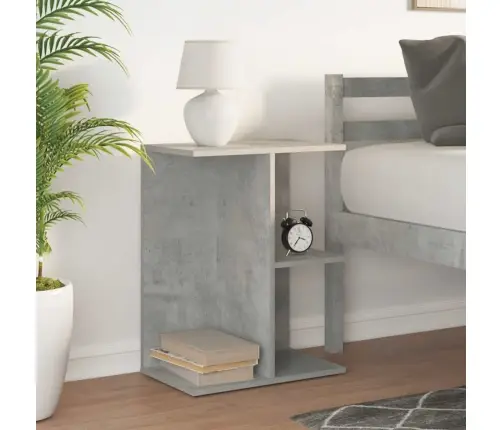 Naktinis Staliukas, Pilka, 46,5X29X61cm Apdirbta Mediena