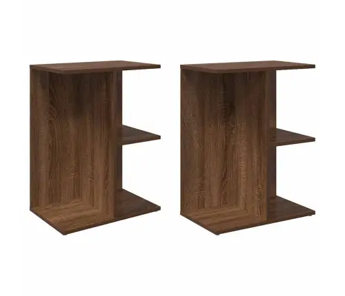 Naktsgaldiņi, Ozolkoka, 2 Gb., 46,5X29X61 Cm, Inženierijas Koks Vidaxl