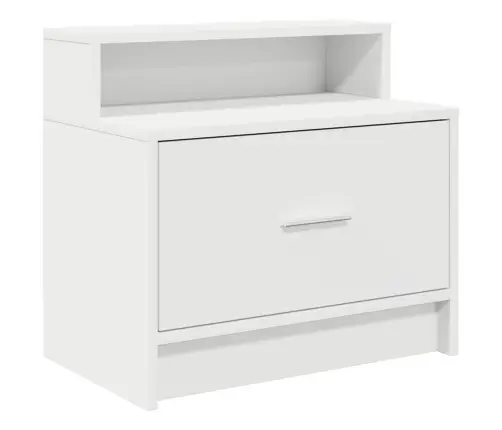 Spintelė Prie Lovos Su Stalčiumi, Balta, 51X31X47Cm