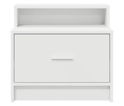 Spintelė Prie Lovos Su Stalčiumi, Balta, 51X31X47Cm