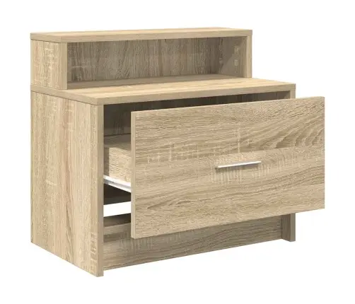 Naktinės Spintelės Su Stalčiumi, 2Vnt., Sonoma, 51X31X47Cm