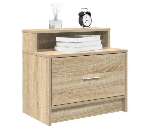 Naktinės Spintelės Su Stalčiumi, 2Vnt., Sonoma, 51X31X47Cm