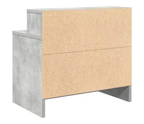 Naktsskapītis Ar Atvilktni, Betona Pelēks, 51X31X47 Cm Vidaxl