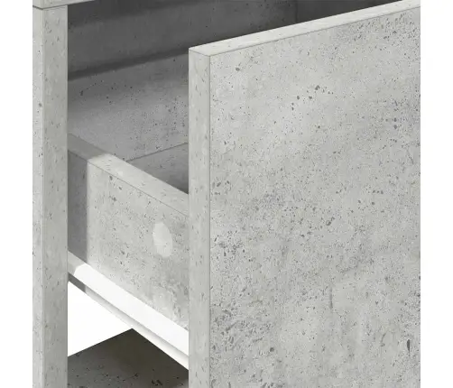 Naktsskapītis Ar Atvilktni, Betona Pelēks, 51X31X47 Cm Vidaxl