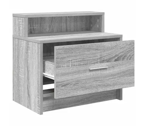 Naktinės Spintelės Su Stalčiumi, 2Vnt., Pilka, 51X31X47Cm Naktinės Spintelės Su Stalčiumi, 2Vnt., Pilka, 51X31X47Cm