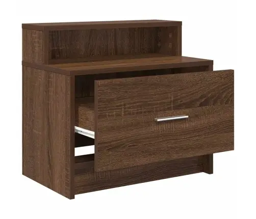 Naktsskapītis Ar Atvilktni, Brūna Ozola, 51X31X47 Cm Vidaxl