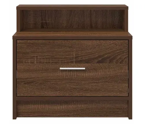 Naktsskapīši Ar Atvilktni, 2 Gab., Brūna Ozola, 51X31X47 Cm Vidaxl