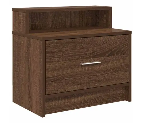 Naktsskapīši Ar Atvilktni, 2 Gab., Brūna Ozola, 51X31X47 Cm Vidaxl