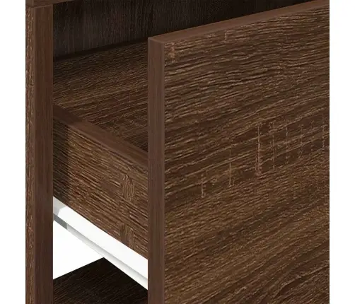 Naktsskapīši Ar Atvilktni, 2 Gab., Brūna Ozola, 51X31X47 Cm Vidaxl