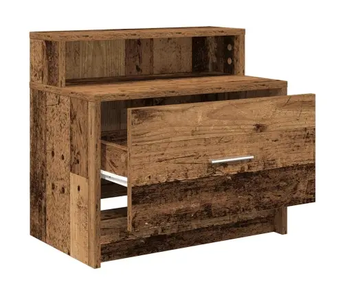 Naktsskapīši Ar Atvilktni, 2 Gab., Veca Koka, 51X31X47 Cm Vidaxl