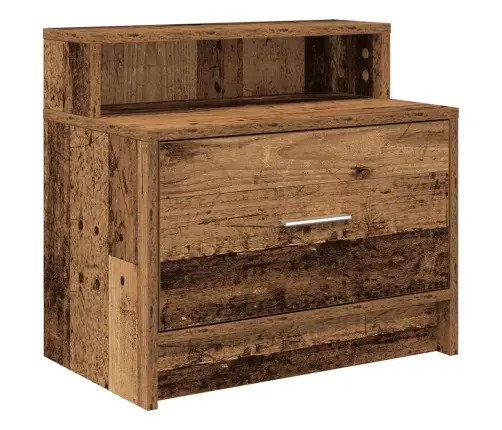 Naktsskapīši Ar Atvilktni, 2 Gab., Veca Koka, 51X31X47 Cm Vidaxl