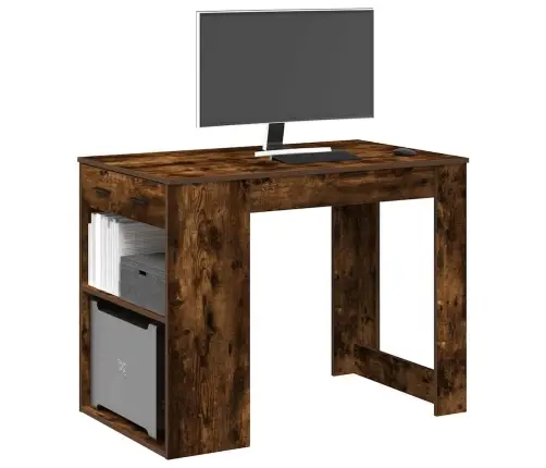 Rašomasis Stalas Su Stalčiumi/Lentyna, Dūminio, 102X62X77,5Cm