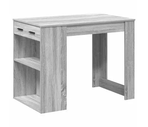 Rakstāmgalds Ar Atvilktni Un Plauktu, 102X62X77,5 Cm, Koks Vidaxl