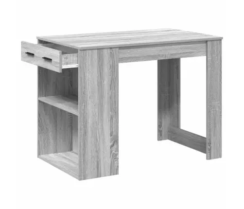 Rakstāmgalds Ar Atvilktni Un Plauktu, 102X62X77,5 Cm, Koks Vidaxl