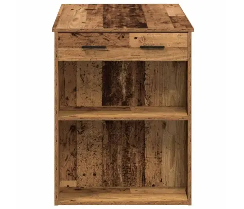 Kirjutuslaud Sahtli Ja Riiuliga, Vana Puit, 102X62X77,5 Cm