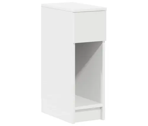 Naktinės Spintelės Su Stalčiumi, 2Vnt., Baltos, 20X36X60Cm